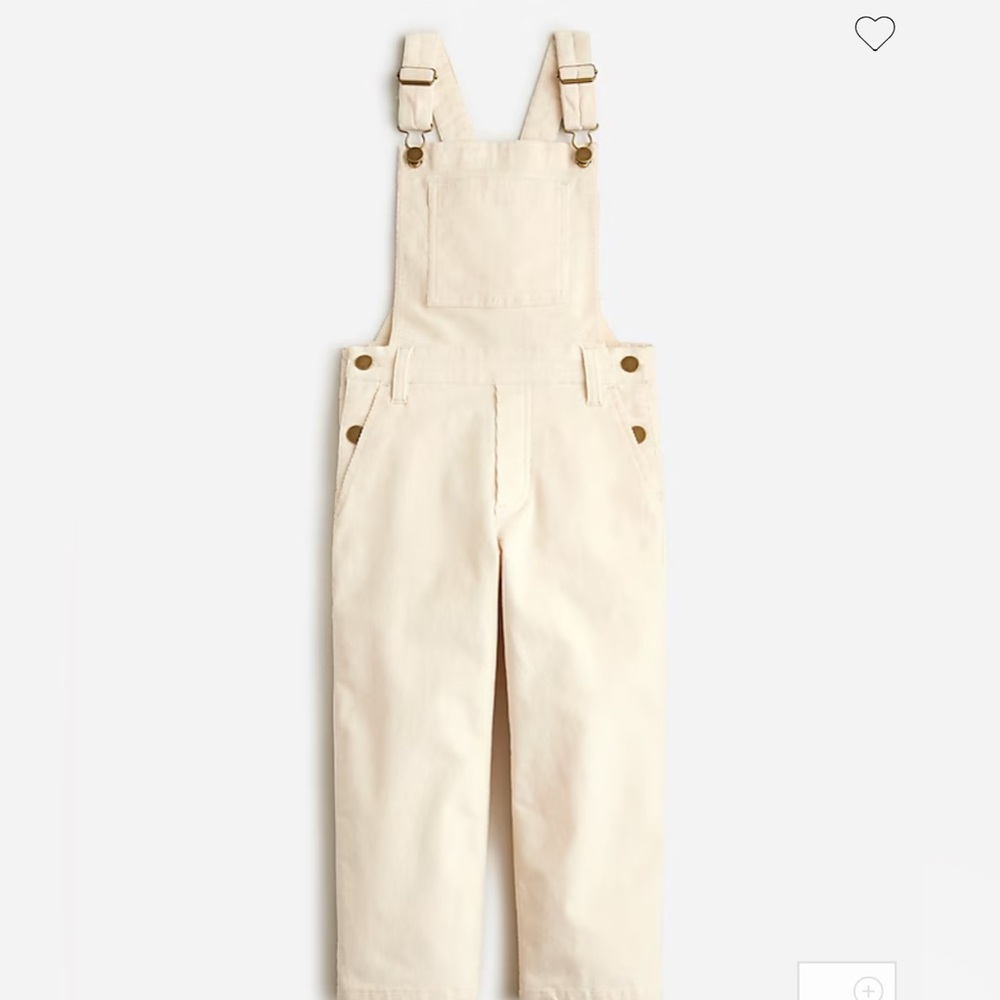 J Crew Crew Cuts Corduroy Straight Leg Girls Overalls Size 14